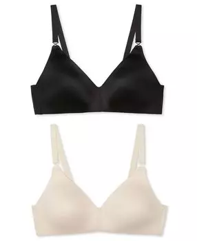 Бюстгальтер-футболка с беспроводным принтом Warners Elements of Bliss, комплект из 2 шт. 04001WA Warner's