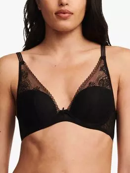 Бюстгальтер-футболка с глубоким вырезом Passionata Maddie, черный