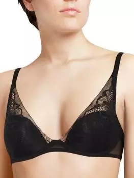 Бюстгальтер-футболка с глубоким вырезом Thelma Passionata, черный