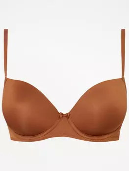 Бюстгальтер-футболка с подкладками телесного цвета среднего размера George.