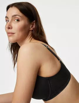 Бюстгальтер-футболка с полной чашкой Body Soft на косточке F-H Body, черный