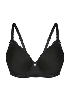 Бюстгальтер-футболка sassa, черный