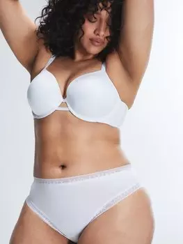 Бюстгальтер-футболка Savage X Fenty Microfiber, цвет Angel White