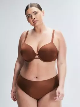 Бюстгальтер-футболка Savage X Fenty Microfiber, цвет Brown Sugar Nude