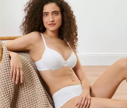 Бюстгальтер-футболка Tchibo, белый