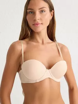 Бюстгальтер-футболка Trendyol, кремовый