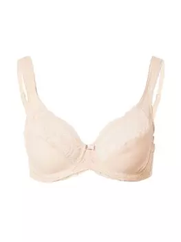 Бюстгальтер-футболка TRIUMPH Modern Lace+Cotton, бежевый