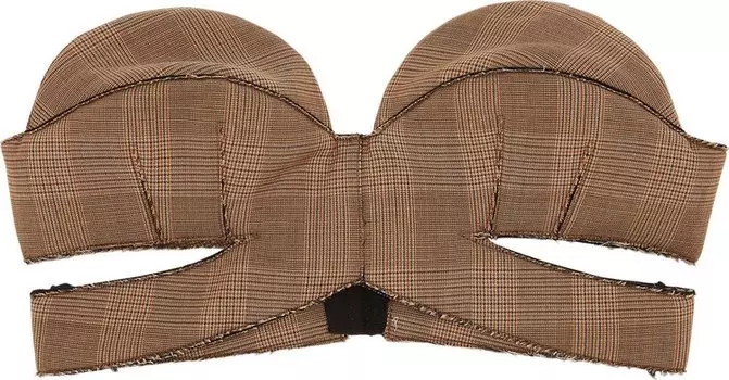 Бюстгальтер Givenchy Cross Bra 'Light Brown/Brown', коричневый