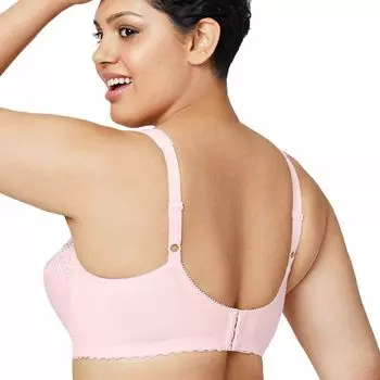 Бюстгальтер Glamorise MagicLift из смеси хлопка с беспроводной поддержкой 1001 Glamorise, лиловый