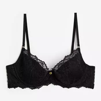Бюстгальтер H&amp;M Padded Underwire Lace, черный