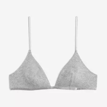 Бюстгальтер H&M Soft-cup, светло-серый