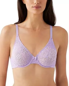 Бюстгальтер Halo на косточках без подкладки Wacoal, фиолетовый