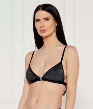 Бюстгальтер Hugo Bodywear блестящий, черный
