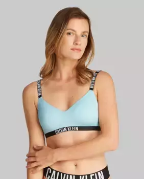 Бюстгальтер INTENSE POWER Calvin Klein, голубой