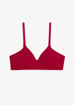 Бюстгальтер из эластичного хлопка Armani Exchange, фуксия