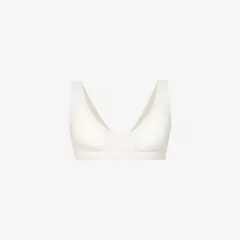 Бюстгальтер из эластичной ткани Zero Feel с V-образным вырезом Sloggi, цвет angora 6308