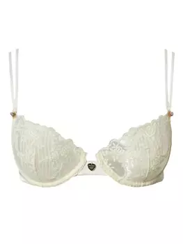 Бюстгальтер из цветочного кружева TWINSET, белый
