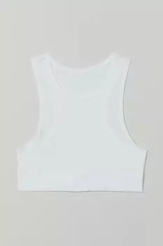 Бюстгальтер из хлопка H&amp;M, белый