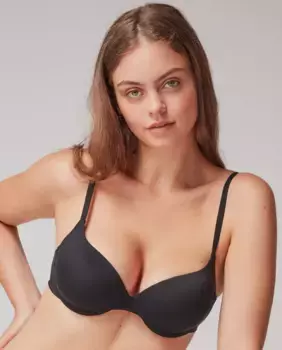 Бюстгальтер из модальной ткани ЭКО на косточках и поролоном Gisela, черный