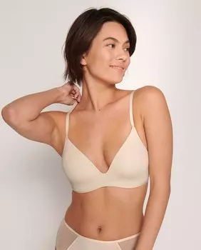 Бюстгальтер из высокоподдерживающей ткани FlexiMesh без косточек. Sloggi, песок