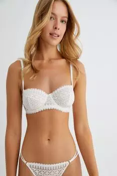 Бюстгальтер - Экрю - Однотонный Koton, экрю