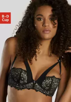 Бюстгальтер JETTE, выполненный из кружева и красивых атласных бретелей, сексуальное женское белье, нижнее белье, черный