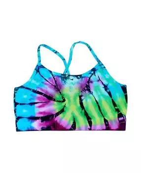 Бюстгальтер-камизоль с узором "тай-дай" Swirl - для детей старшего возраста Malibu Sugar, мультиколор