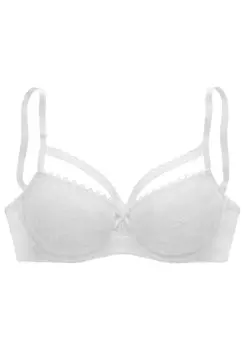 Бюстгальтер LASCANA T-shirt Bra, белый