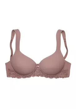Бюстгальтер LASCANA T-shirt Bra, серо-коричневый