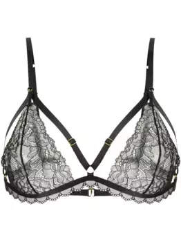 Бюстгальтер Le Petit Secret с треугольными чашками Maison Close, черный