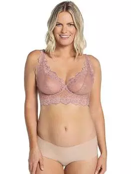 Бюстгальтер Leonisa Shapewear Sheer Lace Underwire Shaper Top, розовый