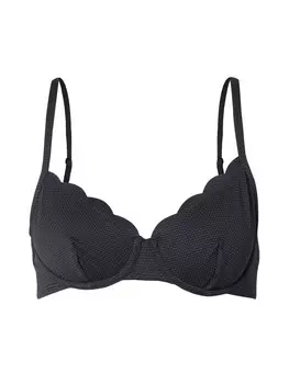 Бюстгальтер-майка бикини топ Hunkemller Scallop, черный