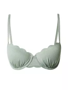 Бюстгальтер-майка Бикини Топ Hunkemller Scallop, пастельно-зеленый