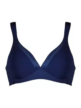 Бюстгальтер майка NATURANA T-shirt Bra, синий/темно-синий