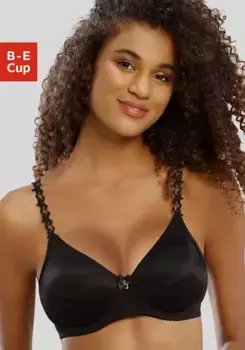 Бюстгальтер-майка Nuance на косточках, без чашек, с прозрачными вышитыми бретелями, нижнее белье, черный