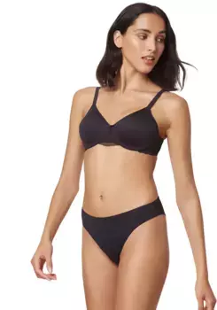 Бюстгальтер-майка Triumph "Modern Lace+Cotton WP EX", чашка B-E, чашки-спейсеры, черный
