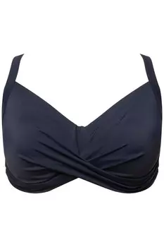 Бюстгальтер майка Ulla Popken T-shirt Bra, морской синий