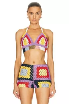 Бюстгальтер Marni X No Vacancy Inn Crochet Halter, цвет Multicolor