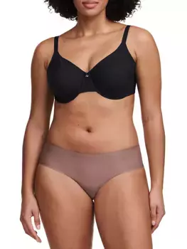 Бюстгальтер-минимайзер без подкладки с цветочным принтом Chantelle, черный