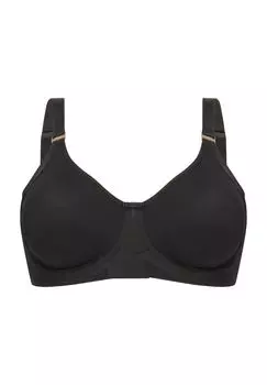 Бюстгальтер минимайзер, комфортный на косточках, формованный, женский felina, черный