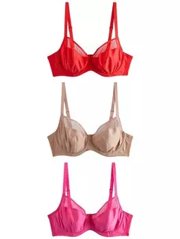 Бюстгальтер-минимайзер Next, цвет Nude/Pink/Red