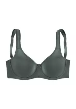 Бюстгальтер минимайзер Nuance с декоративными бантами и сетчатыми вставками для женщин LASCANA, цвет Dark Green