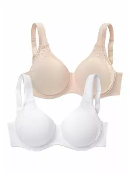 Бюстгальтер-минимайзер PETITE FLEUR Minimizer BH, цвет puder+wei