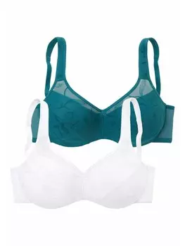 Бюстгальтер-минимайзер PETITE FLEUR Minimizer BH, цвет petrol+wei