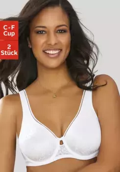 Бюстгальтер-минимайзер Petite Fleur с мерцающим эффектом, белый