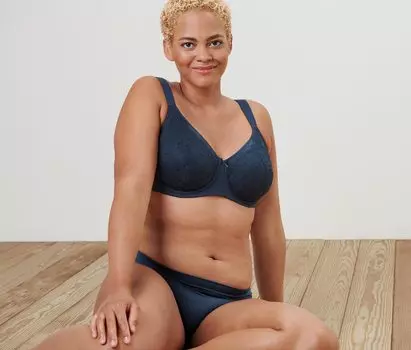 Бюстгальтер минимайзер Tchibo, темно-синий