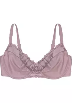 Бюстгальтер-минимум Triumph "Ladyform Soft W X", с кружевными деталями, цвет Rosebloom
