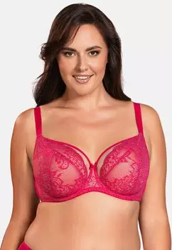 Бюстгальтер на косточках 1044 Vivisence, неоново-розовый