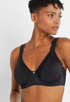 Бюстгальтер на косточках bonprix, черный