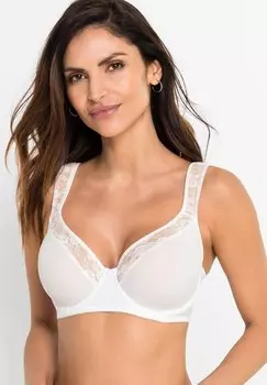 Бюстгальтер на косточках bonprix, черный